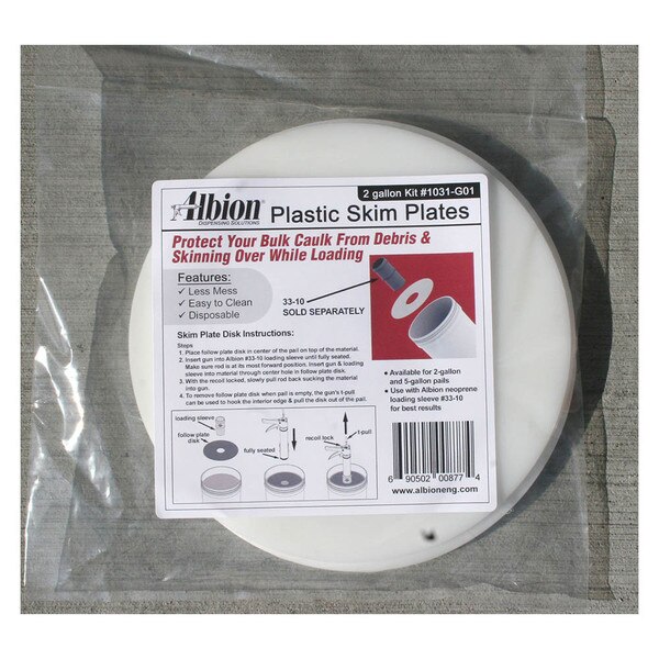Image of Albion 2 Gal Pail Plastic Skim Plate 6 Plates